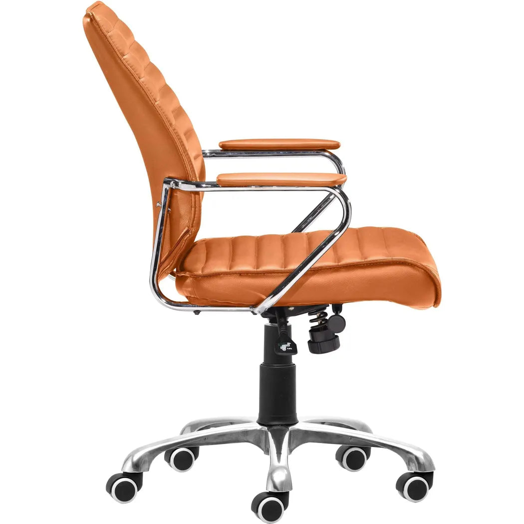 Enterprise Low Back Office Chair Orange Office Chairs LOOMLAN By Zuo Modern