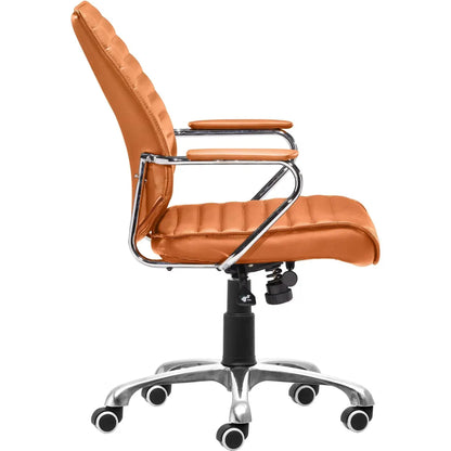 Enterprise Low Back Office Chair Orange Office Chairs LOOMLAN By Zuo Modern