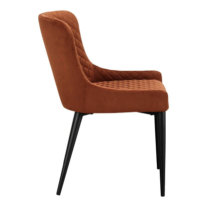 Etta Contemporary Polyester Armless Dining Chair