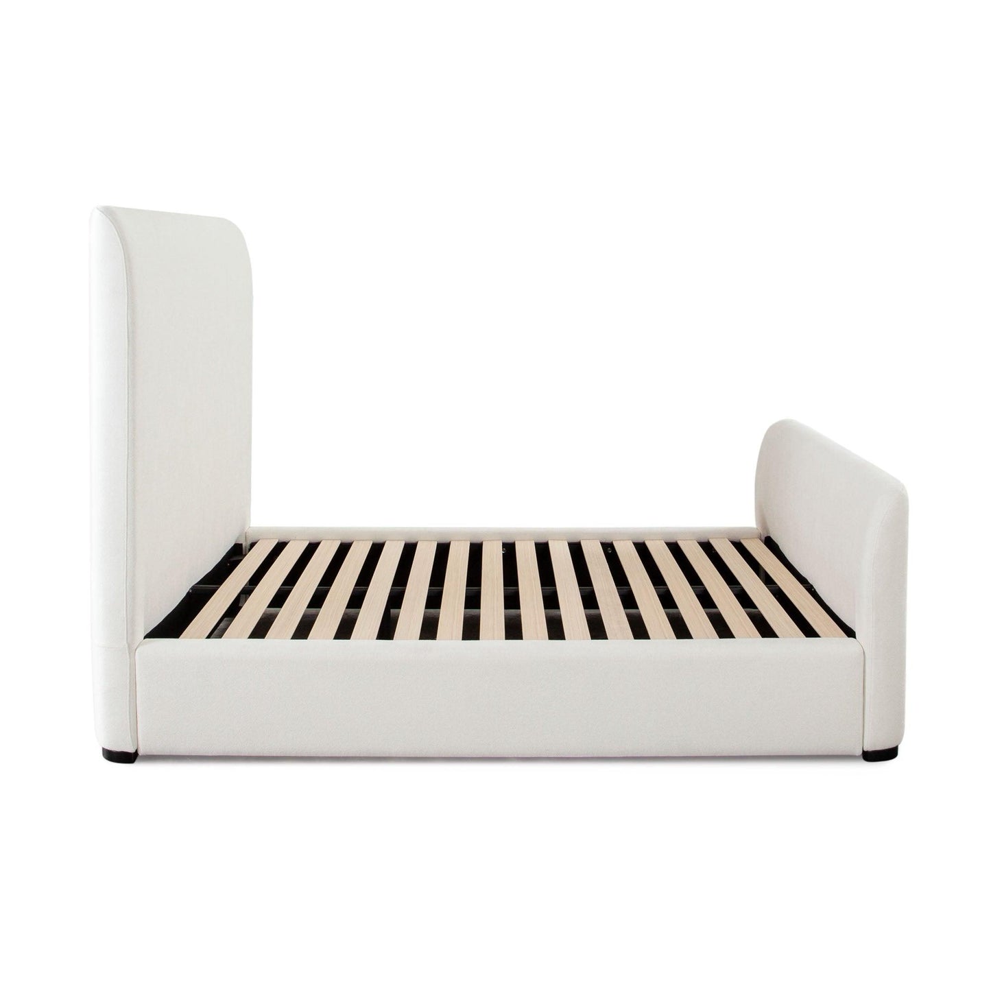 Eve Elite Fabric Upholstered Ivory Bed Frame