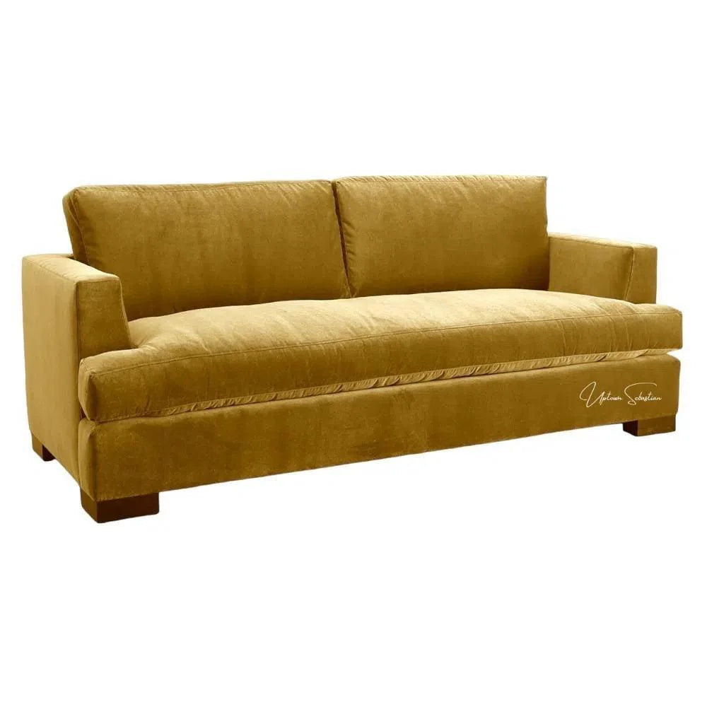 Uptown Sebastian Floridian Fun - Tropical Hand Leather Couch