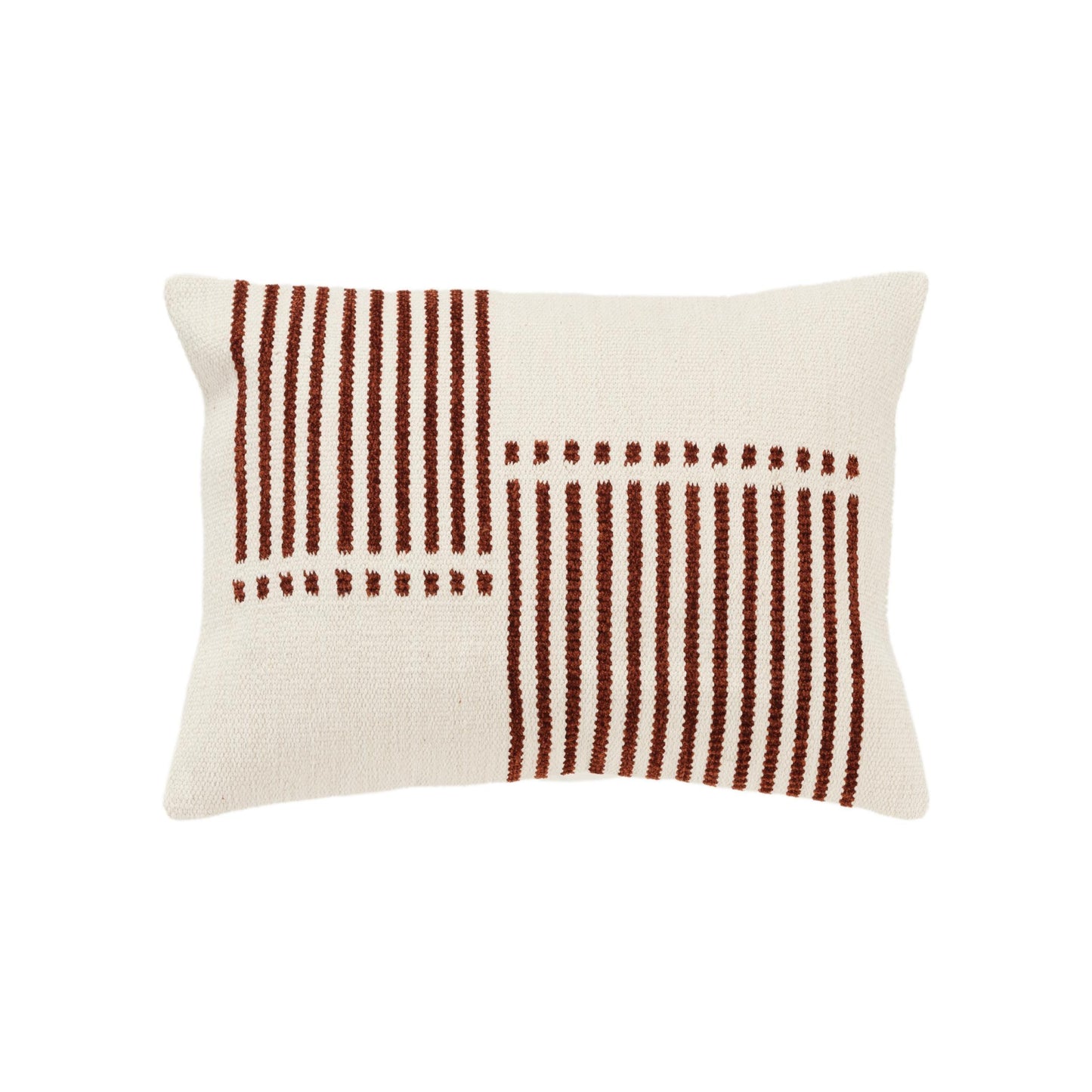 Gia Striped Decorative Lumbar Pillow For Chair Throw Pillows LOOMLAN By LOOMLAN