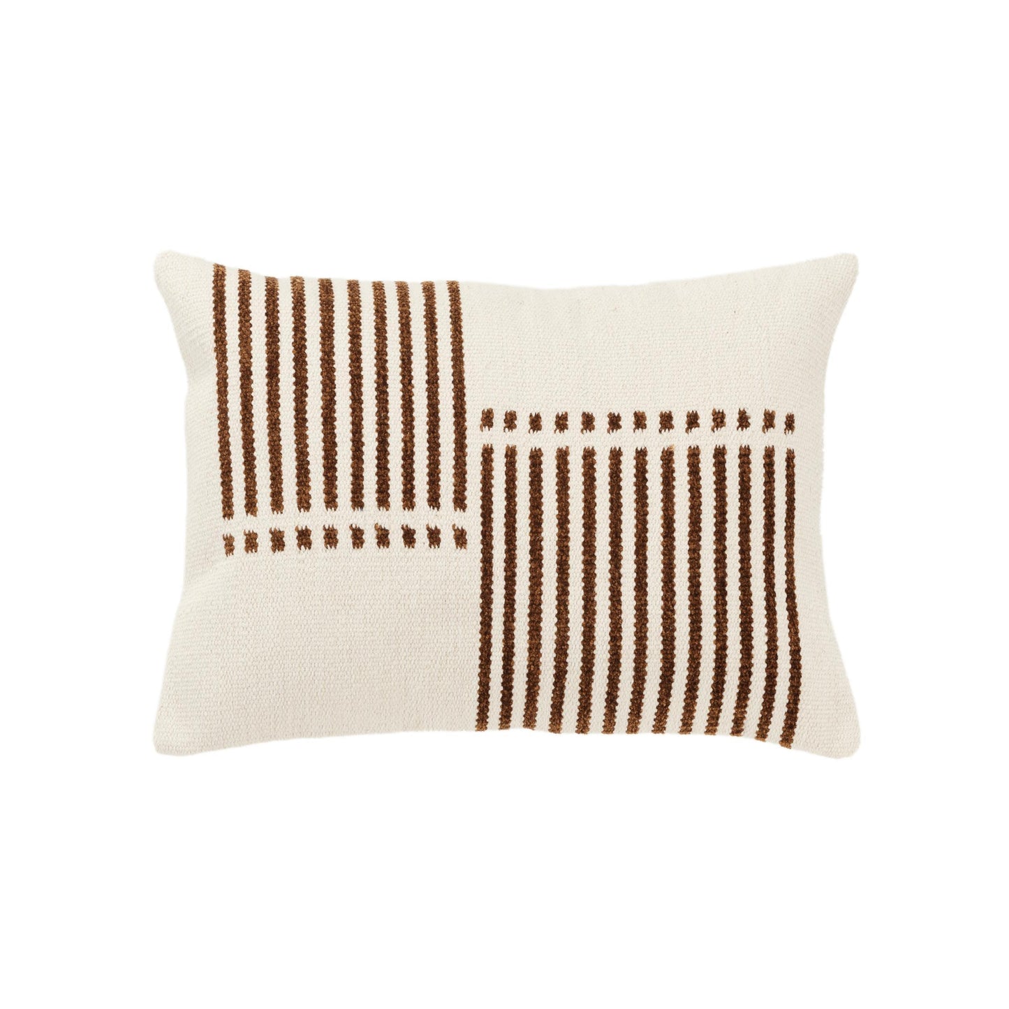 Gia Striped Decorative Lumbar Pillow For Chair Throw Pillows LOOMLAN By LOOMLAN