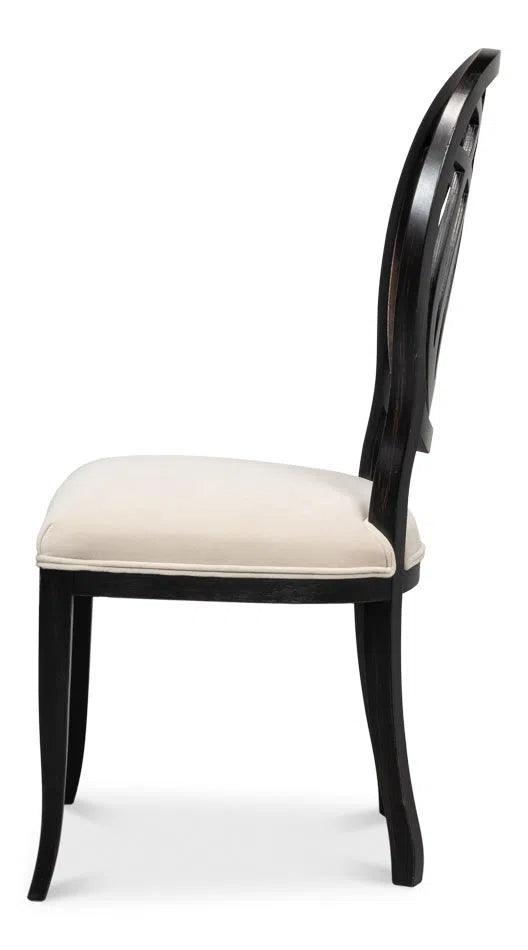 Goccia Fabric Upholstered Armless Side Chair (Set Of 2)