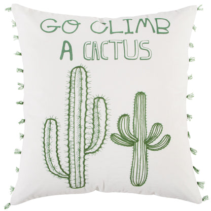 Green Sean Words Fun Decorative Couch Pillows With Down Insert Throw Pillows LOOMLAN By LOOMLAN