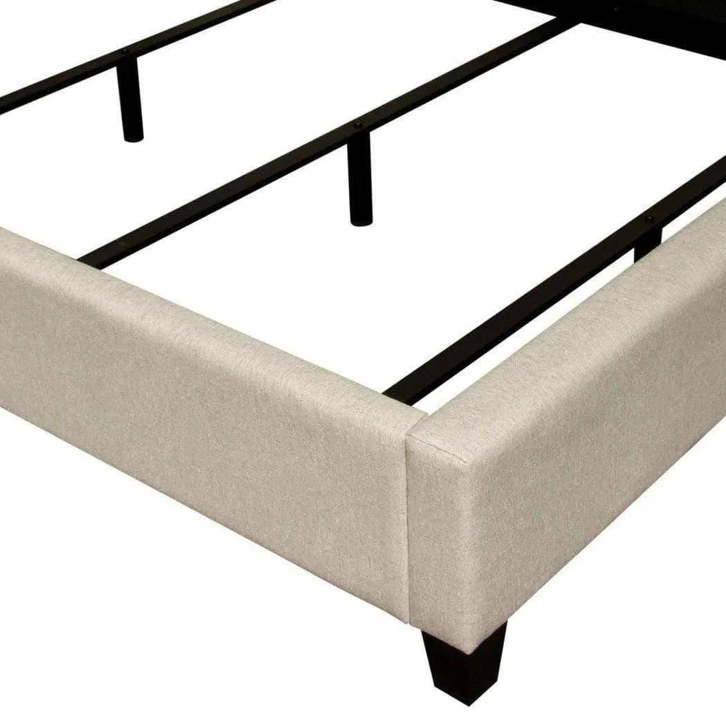 Grid Tufted Low Profile Bed Frame