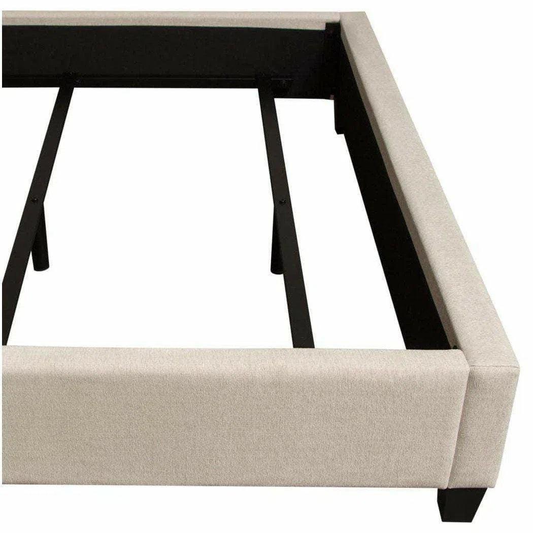 Grid Tufted Low Profile Bed Frame