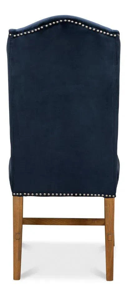 High Velvet Upholstered Armless Dining Chair (Set Of 2)