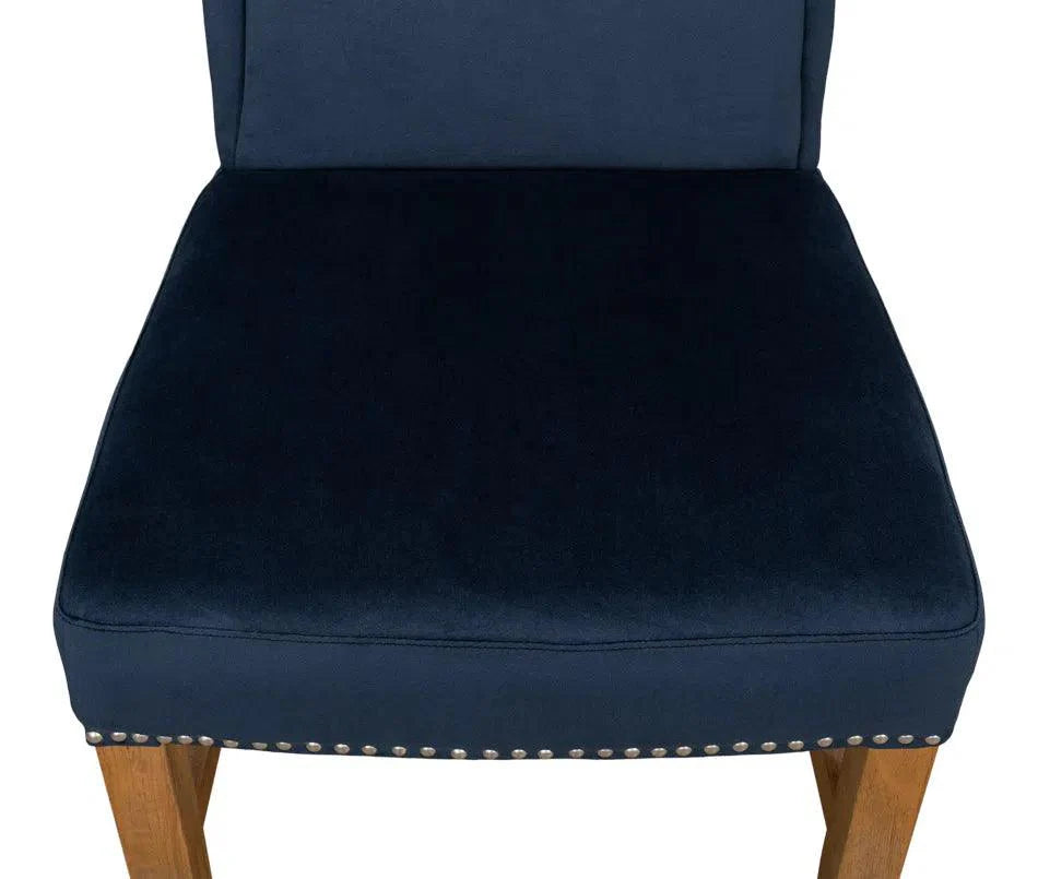 High Velvet Upholstered Armless Dining Chair (Set Of 2)