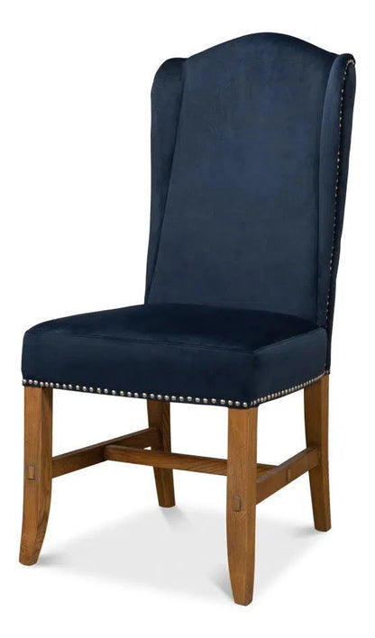 High Velvet Upholstered Armless Dining Chair (Set Of 2)