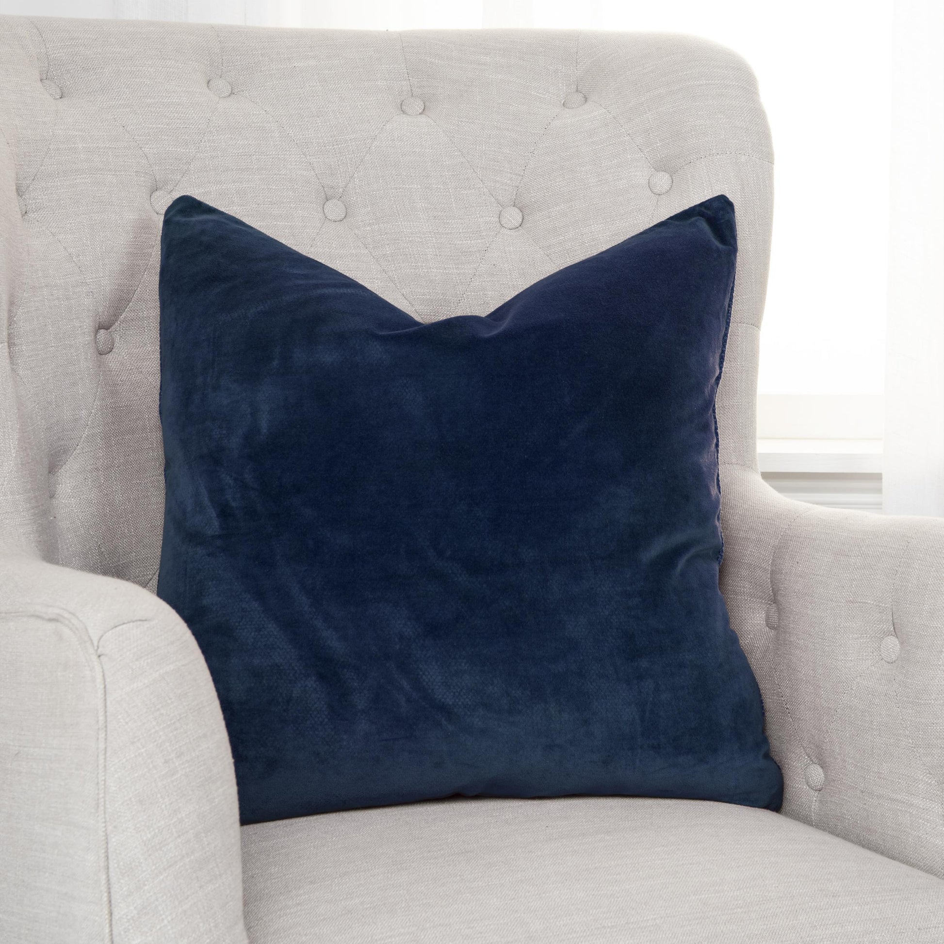 Jasmine Velvet Throw Pillow For Couch Down Insert Throw Pillows LOOMLAN By LOOMLAN