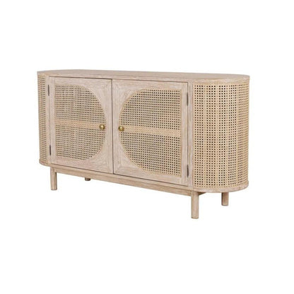 Joelle Natural Wood Cabinet Accent Cabinets LOOMLAN By Artesia