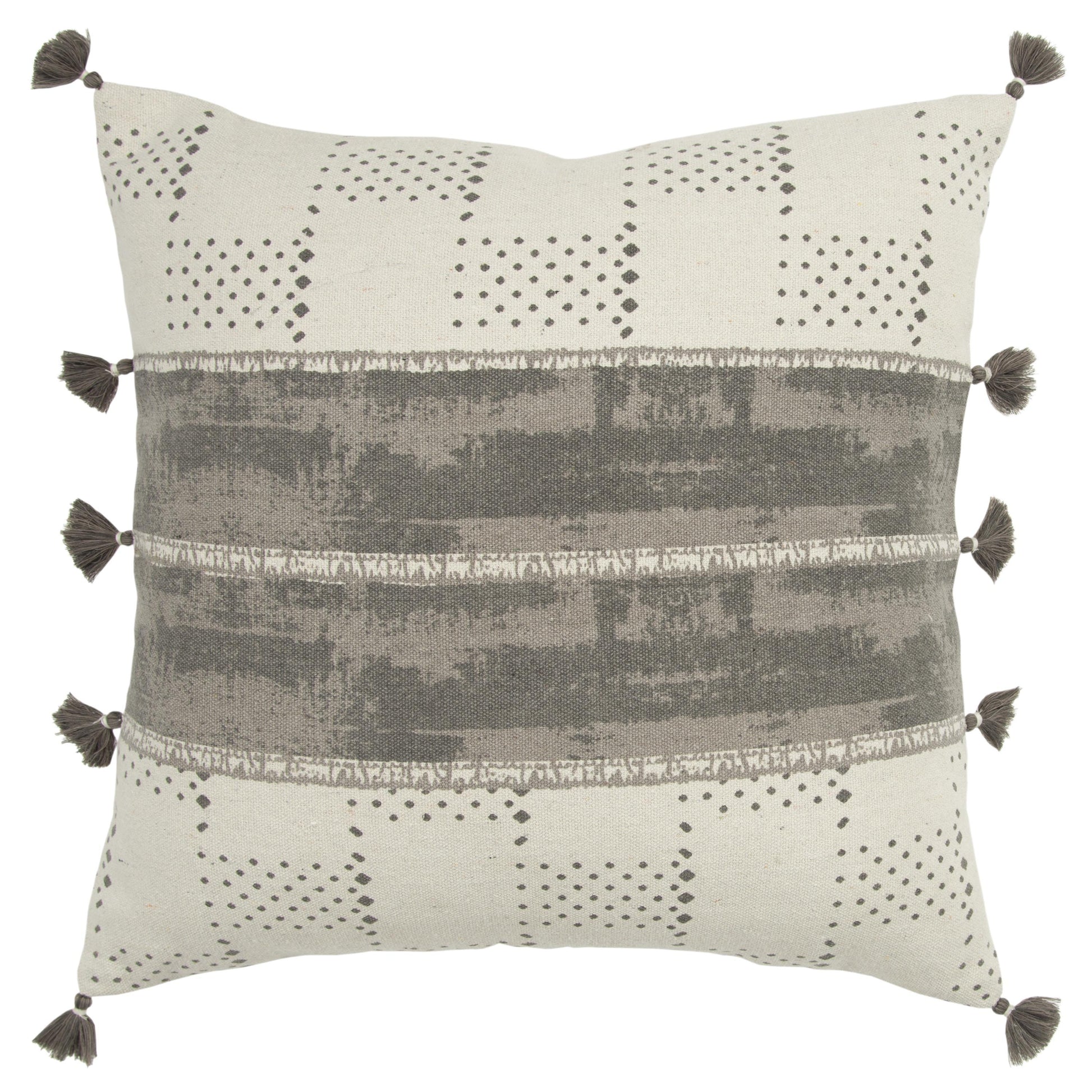 Kaia Gray Sofa Pillow With Insert Throw Pillows LOOMLAN By LOOMLAN