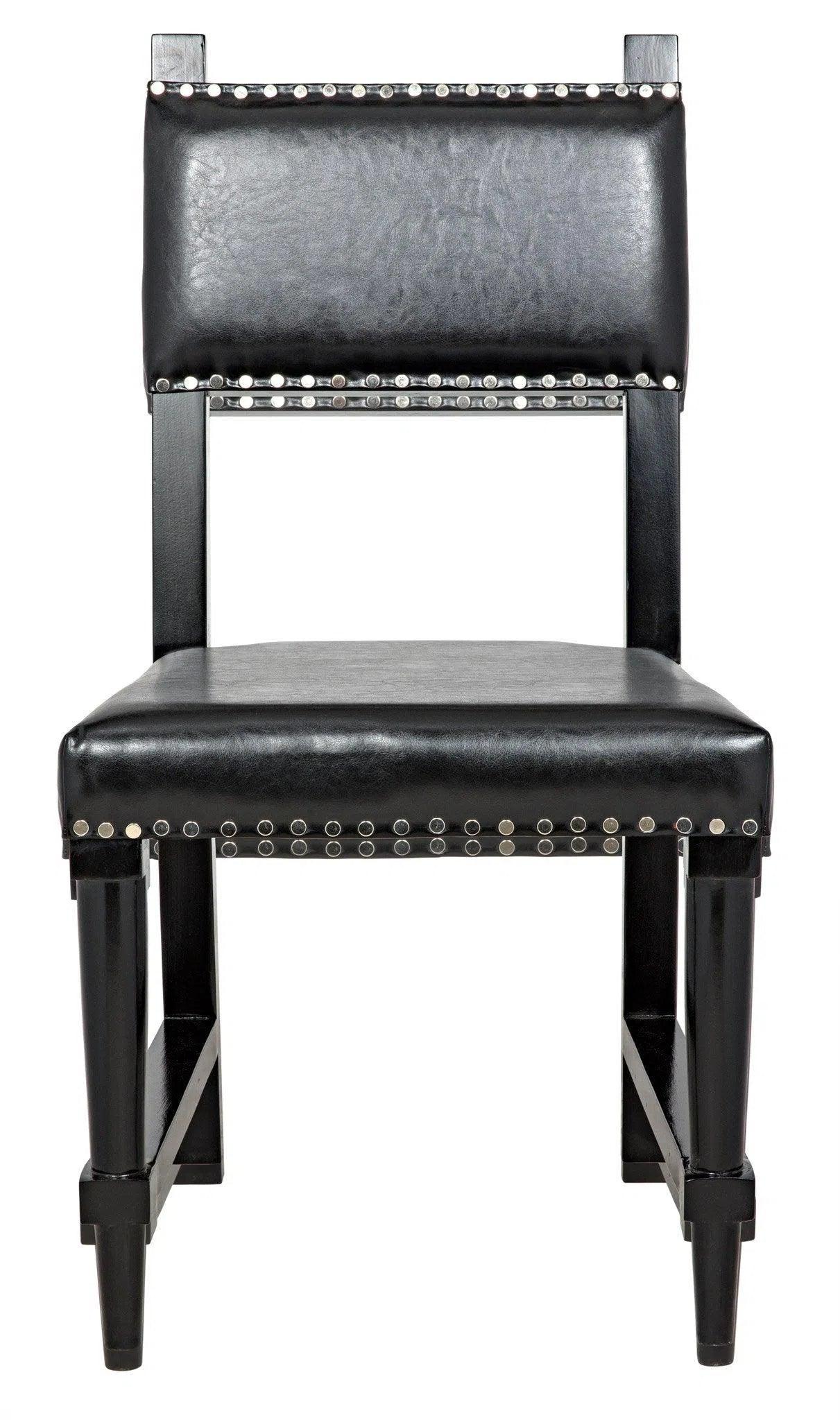 Kerouac Leather Upholstered Armless Dining Chair