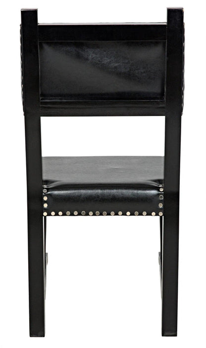 Kerouac Leather Upholstered Armless Dining Chair