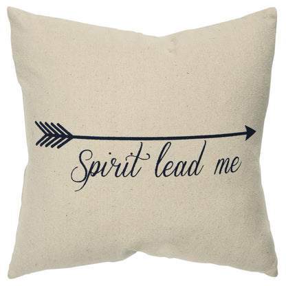 Knife Edge Faith Square Throw Pillow Cover With Insert Throw Pillows LOOMLAN By LOOMLAN