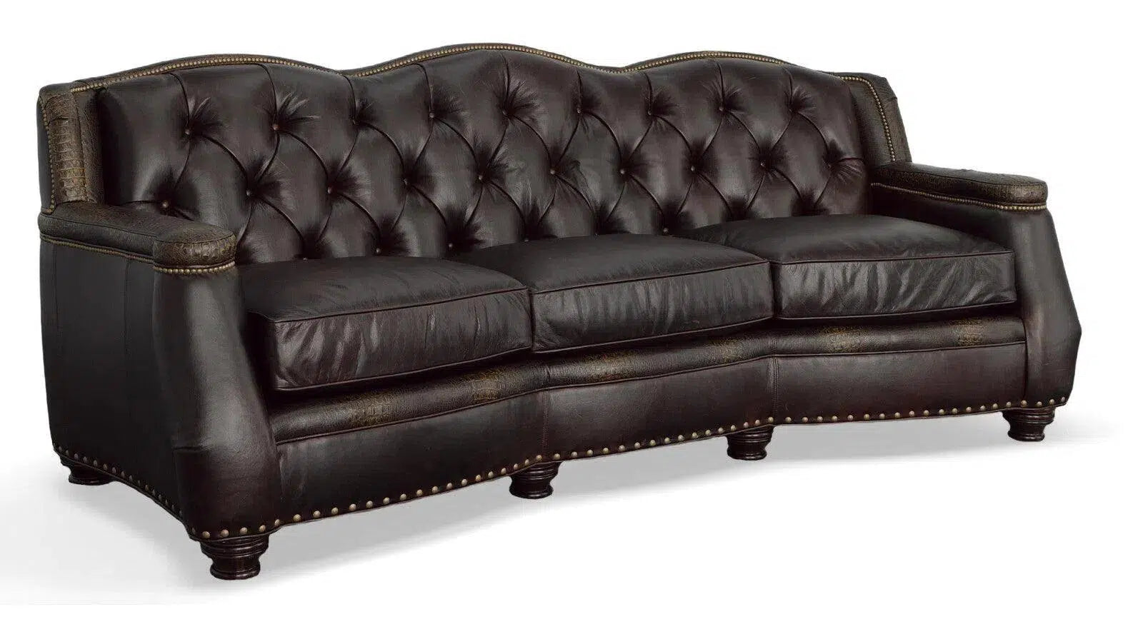 Uptown Sebastian Liberate with Liberty - Custom Leather Sofa