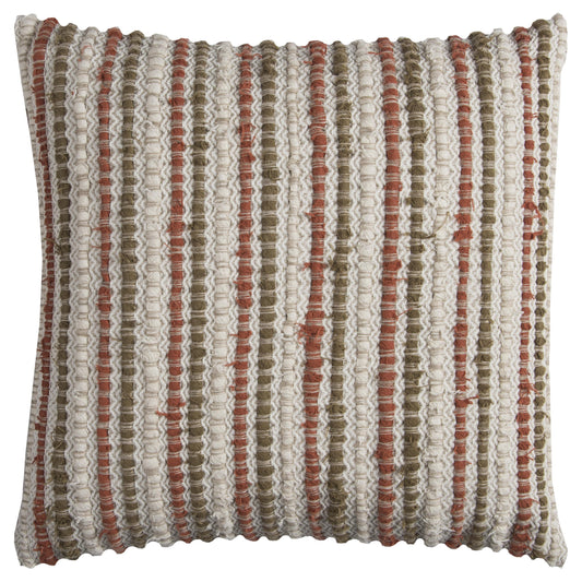 Lidio Linen and Cotton Stripe Couch Throw Pillow With Insert Throw Pillows LOOMLAN By LOOMLAN