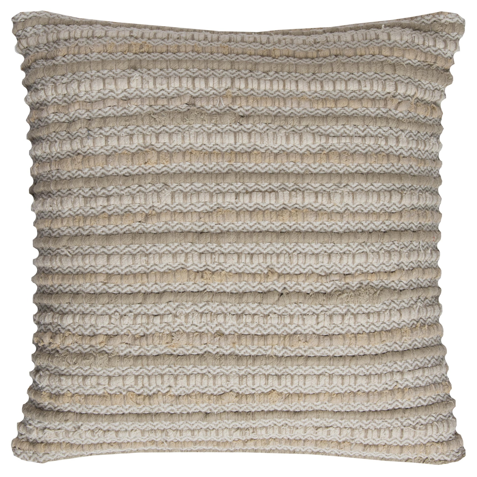 Lidio Linen and Cotton Stripe Couch Throw Pillow With Insert Throw Pillows LOOMLAN By LOOMLAN