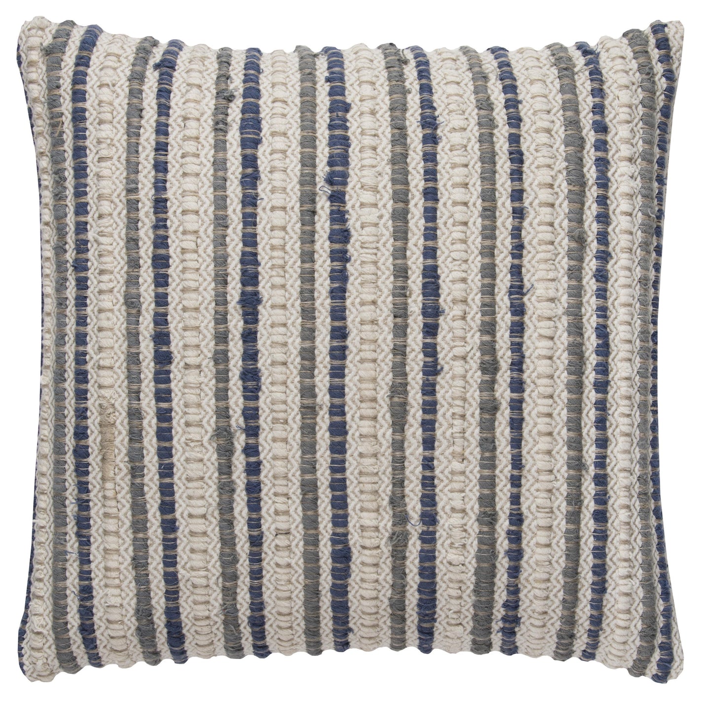 Lidio Linen and Cotton Stripe Couch Throw Pillow With Insert Throw Pillows LOOMLAN By LOOMLAN