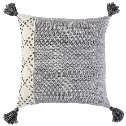 LOOMLAN Lois Outdoor Throw Pillow With Tassels