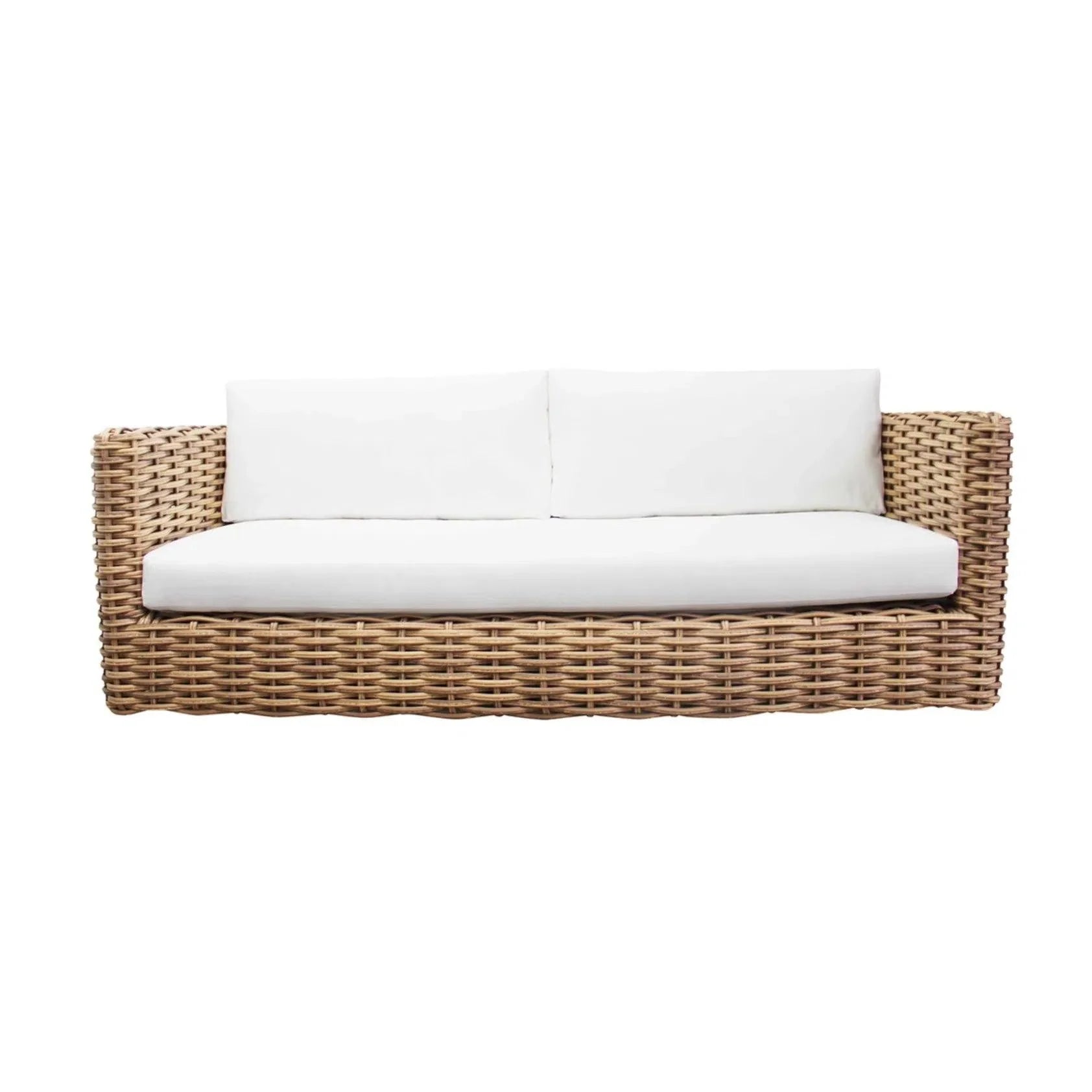 Luar Aluminum Brown Outdoor Sofa Outdoor Sofas & Loveseats LOOMLAN By Artesia