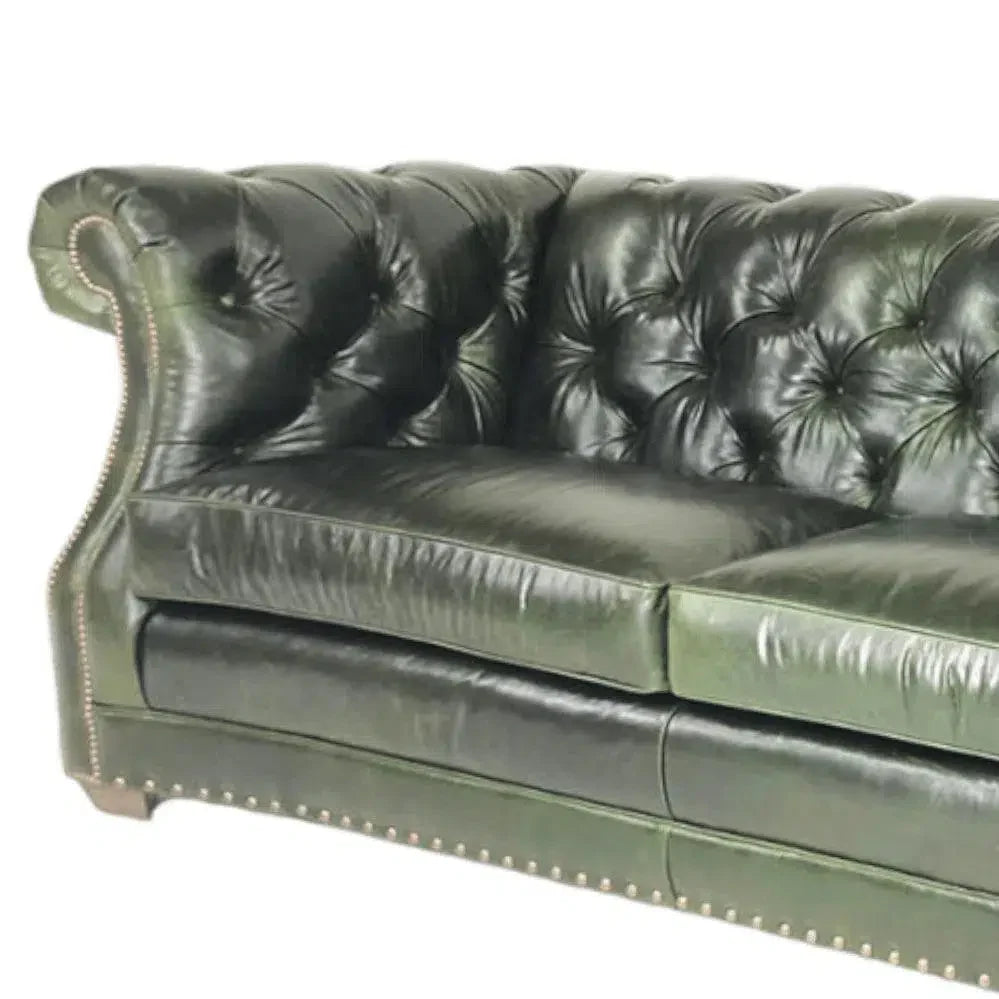 Mallard Made in America Leather Sofa - Custom Benchmade Sofas & Loveseats LOOMLAN By Uptown Sebastian