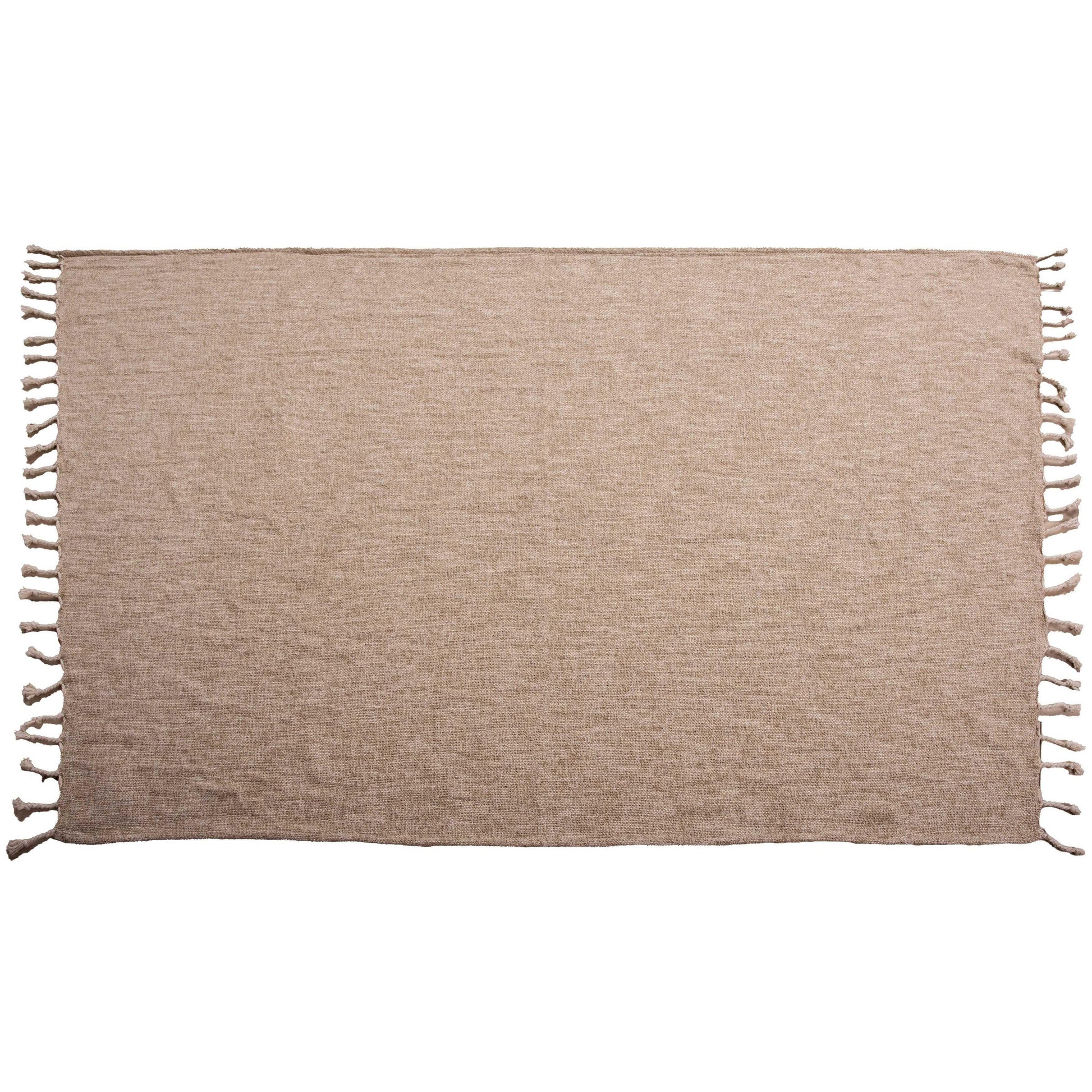 Marta Beige Throw Blanket Throw Pillows LOOMLAN By LOOMLAN