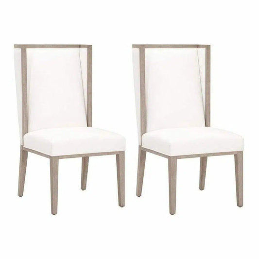 Martin Wing Polyester Upholstered Dining Chair (Set Of 2)