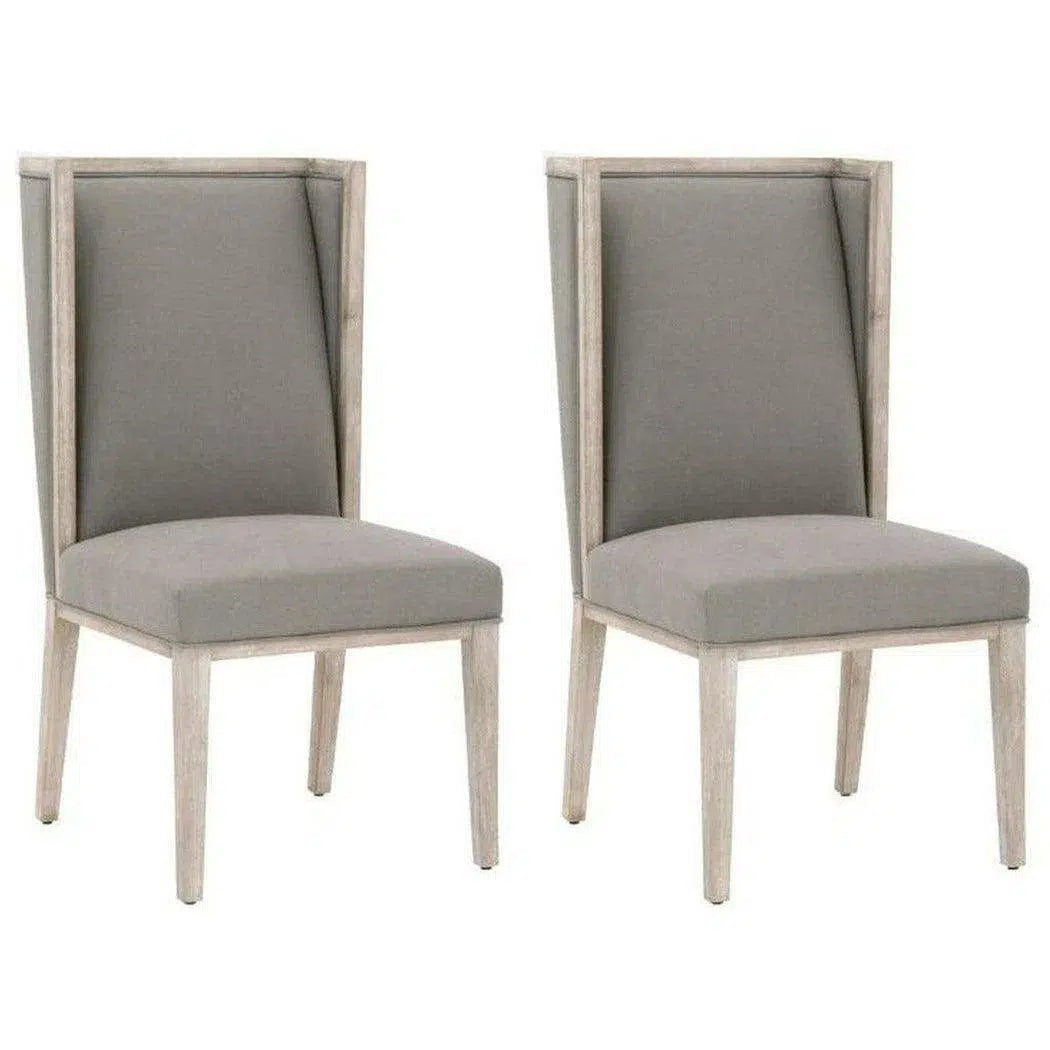 Martin Wing Polyester Upholstered Dining Chair (Set Of 2)