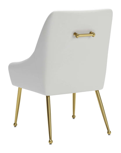 Maxine Polyester Upholstered Armless Dining Chair