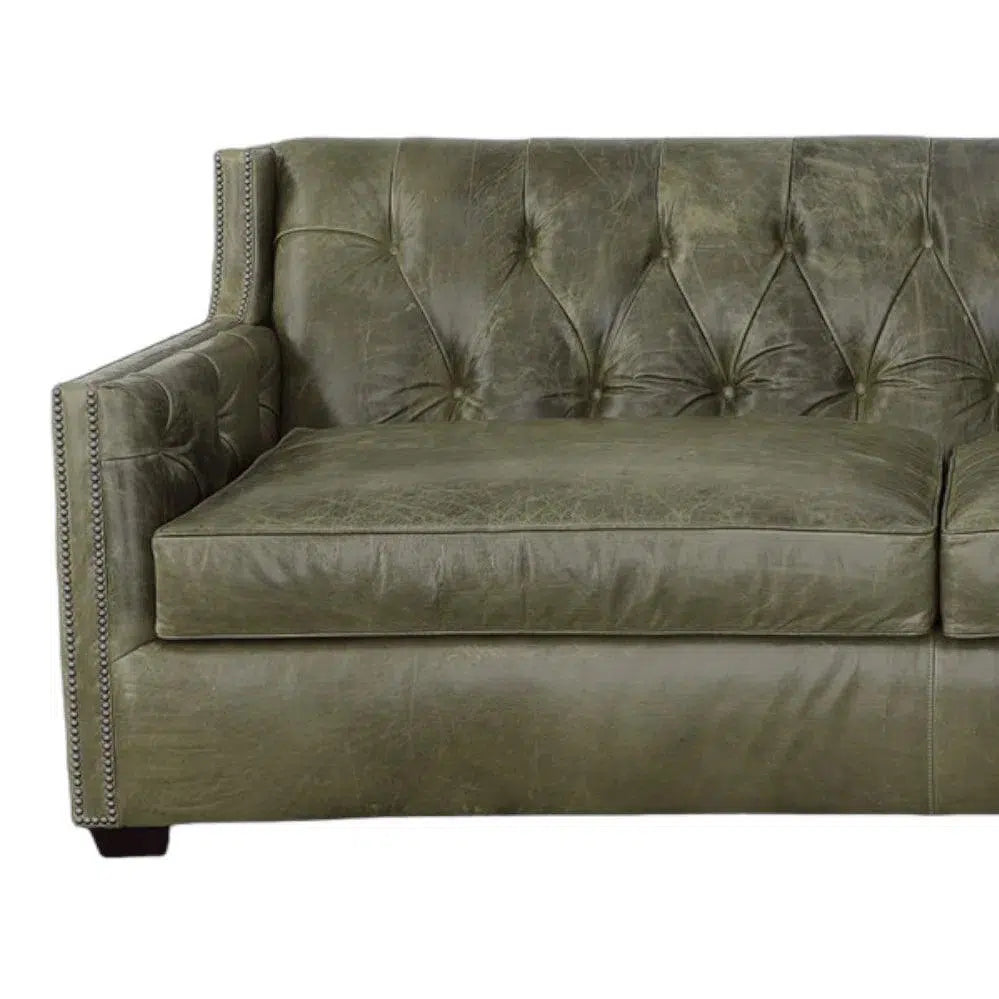 Modern Leather Sofa - 90 Inch Henry Top Grain Leather Couch Sofas & Loveseats LOOMLAN By Uptown Sebastian