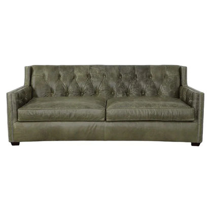 Modern Leather Sofa - 90 Inch Henry Top Grain Leather Couch Sofas & Loveseats LOOMLAN By Uptown Sebastian