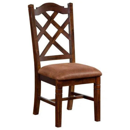 Santa Fe Double Crossback Mahogany Chair (Set Of 2 )