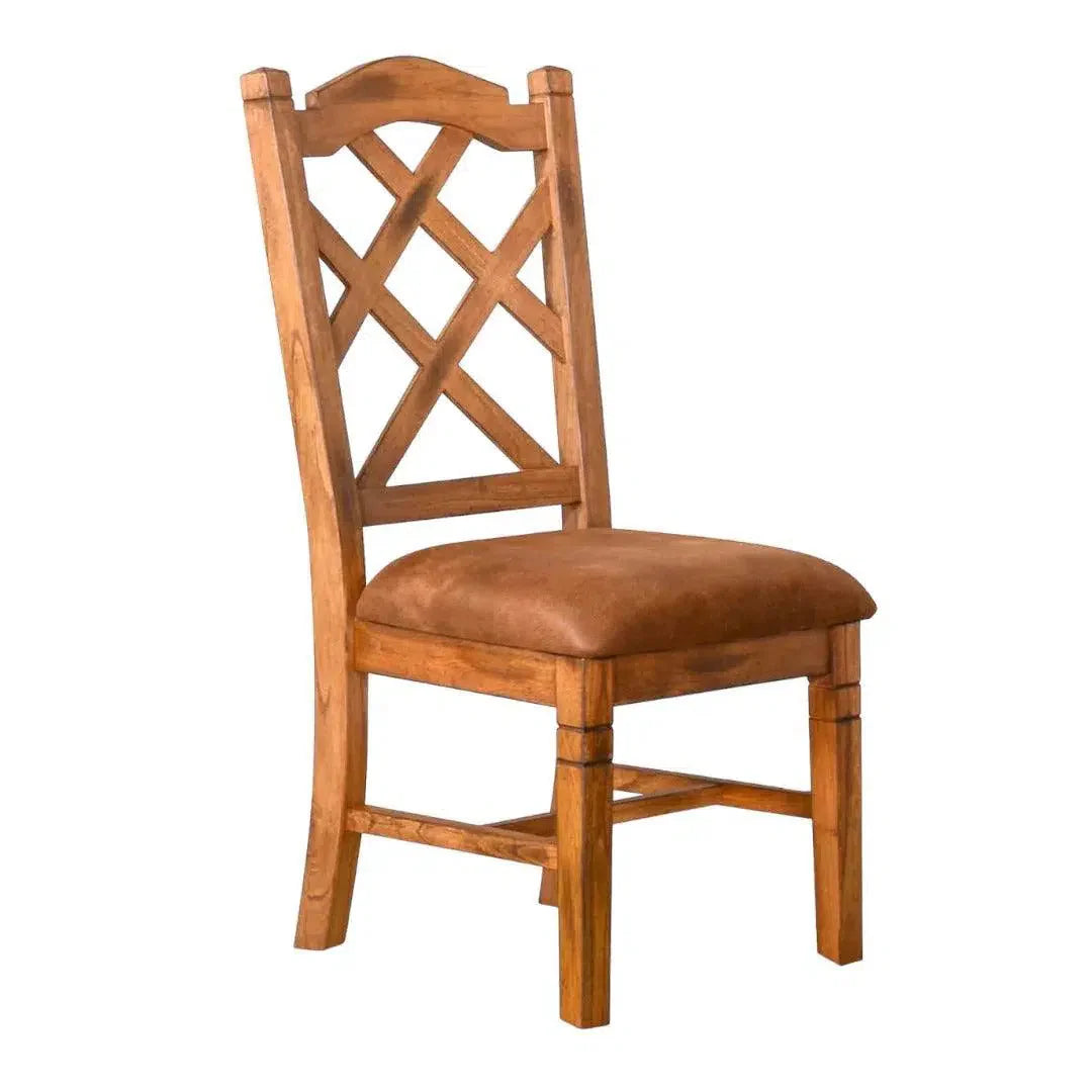 Santa Fe Double Crossback Mahogany Chair (Set Of 2 )