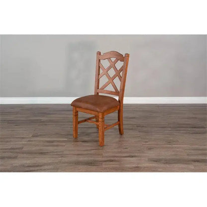 Santa Fe Double Crossback Mahogany Chair (Set Of 2 )