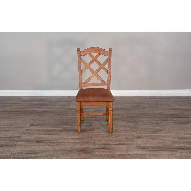 Santa Fe Double Crossback Mahogany Chair (Set Of 2 )