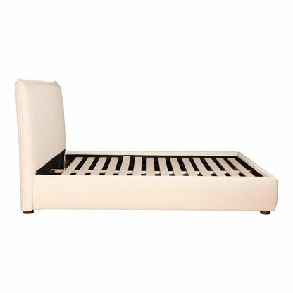 Recharge Boucle Upholstered Cream Bed