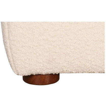 Recharge Boucle Upholstered Cream Bed