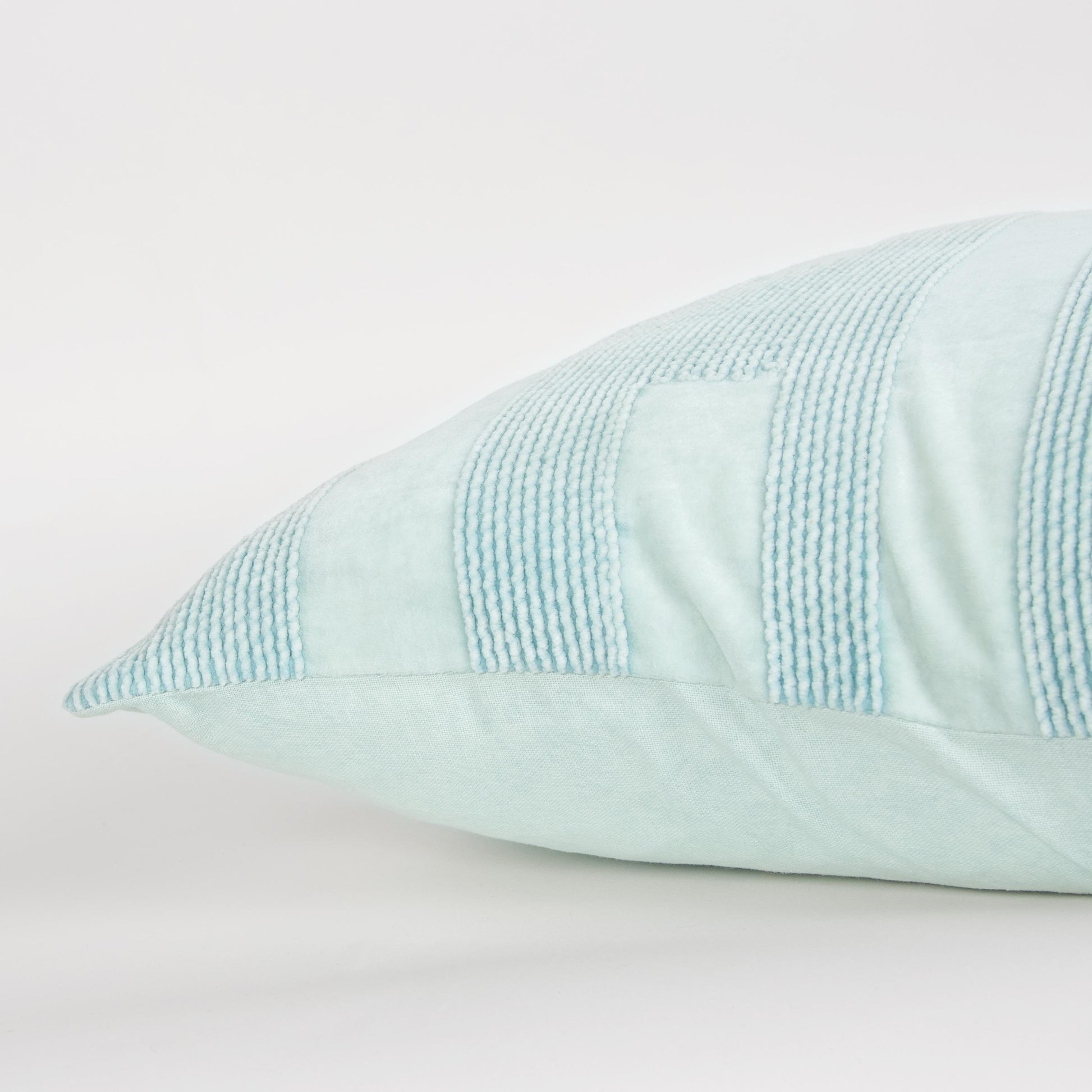 Mona Light Blue Throw Pillow With Down Insert Throw Pillows LOOMLAN By LOOMLAN