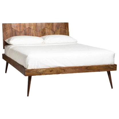 O2 Natural Wood Platform Bed Frame