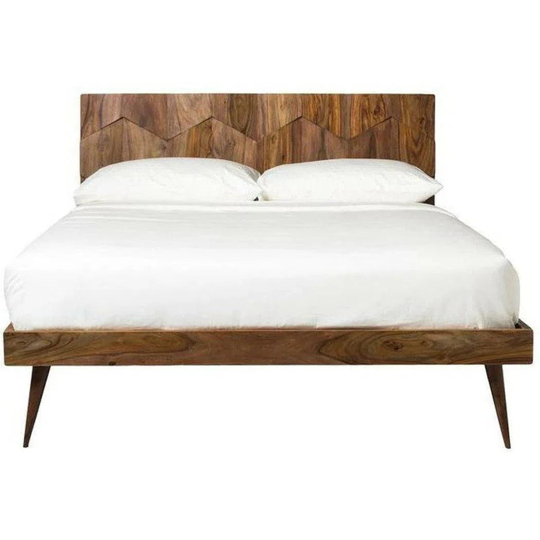 O2 Natural Wood Platform Bed Frame