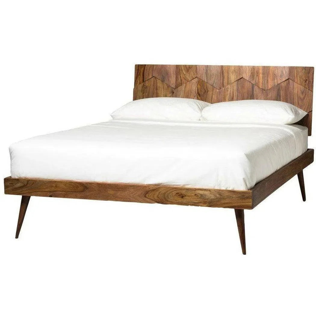 O2 Natural Wood Platform Bed Frame