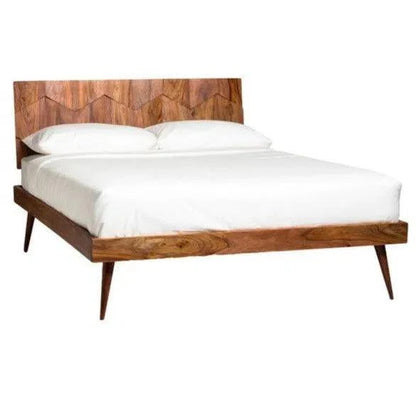 O2 Natural Wood Platform Bed Frame