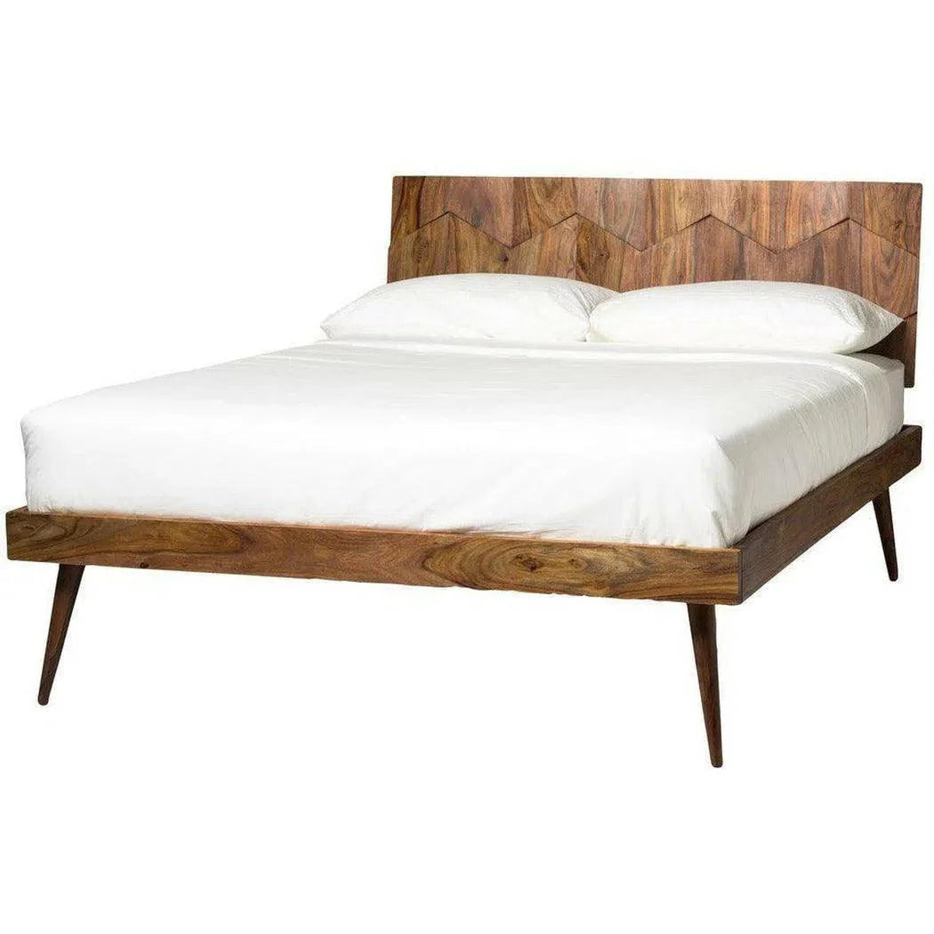 O2 Natural Wood Platform Bed Frame