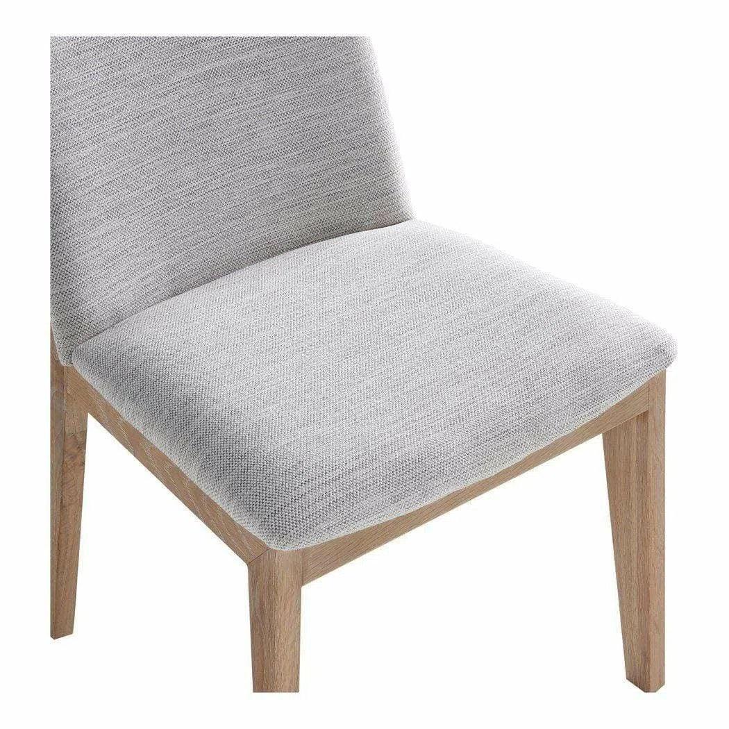 Oak Dining Chair Dark Grey (Set Of 2) Grey Mid-Century Modern