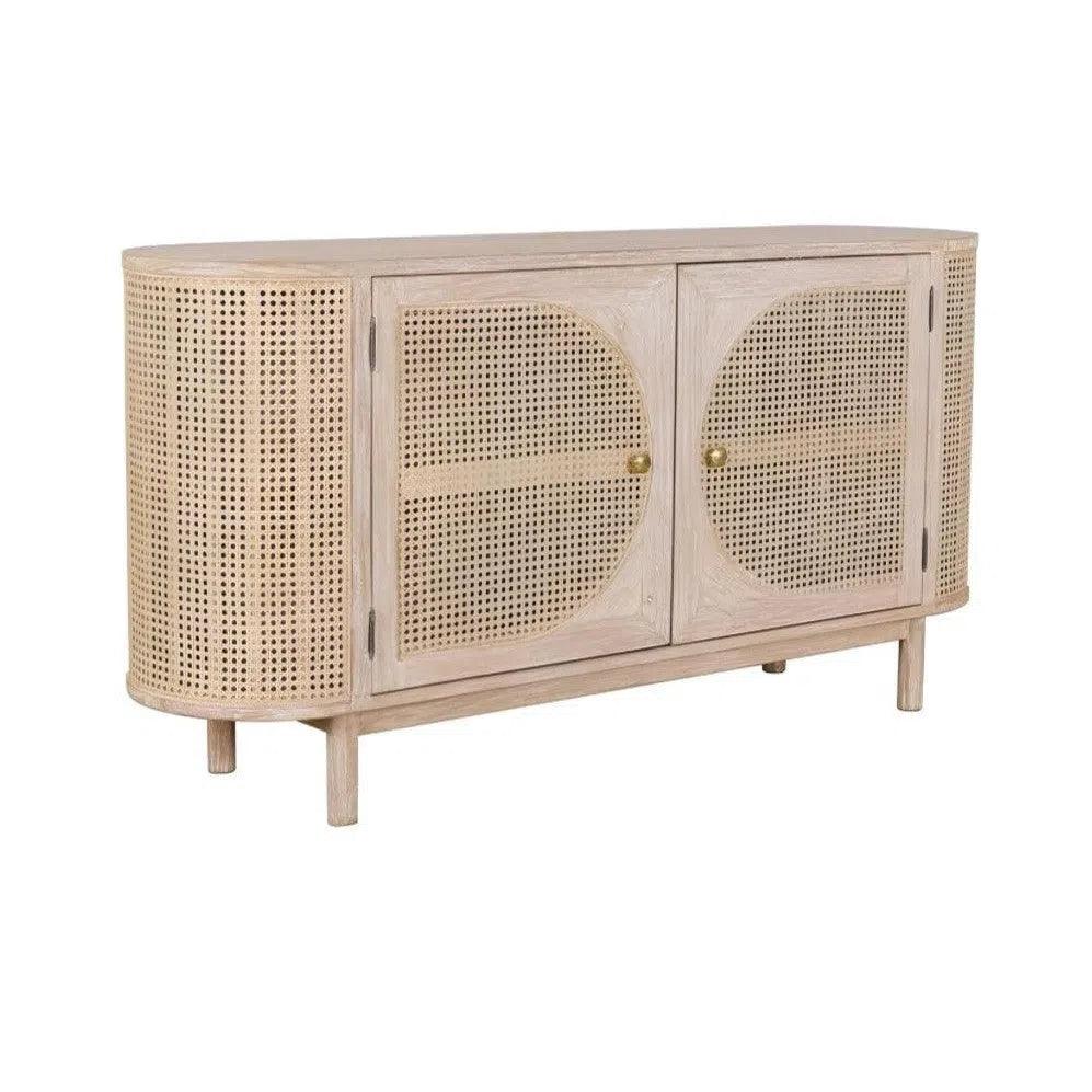 Olivia 2 Door Cabinet Natural Sideboards LOOMLAN By Artesia