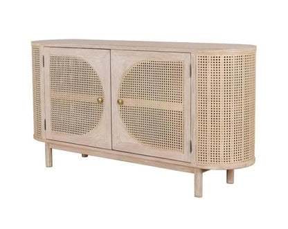 Olivia 2 Door Cabinet Natural Sideboards LOOMLAN By Artesia