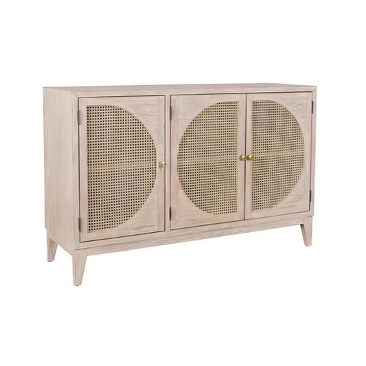 Olivia 3 Door Cabinet Natural Sideboards LOOMLAN By Artesia