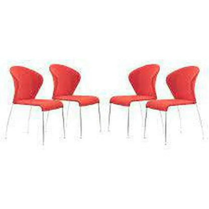 Oulu Polyester Upholstered Armless Dining Chair (Set Of 4)